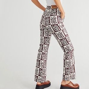 house of sunny all you need is love pants